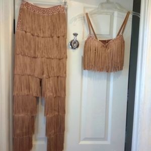 Ballroom competition two-piece Fringe set